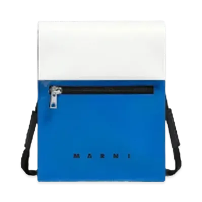 Marni Tribeca Shoulder Bag "Lily White/Bluette"