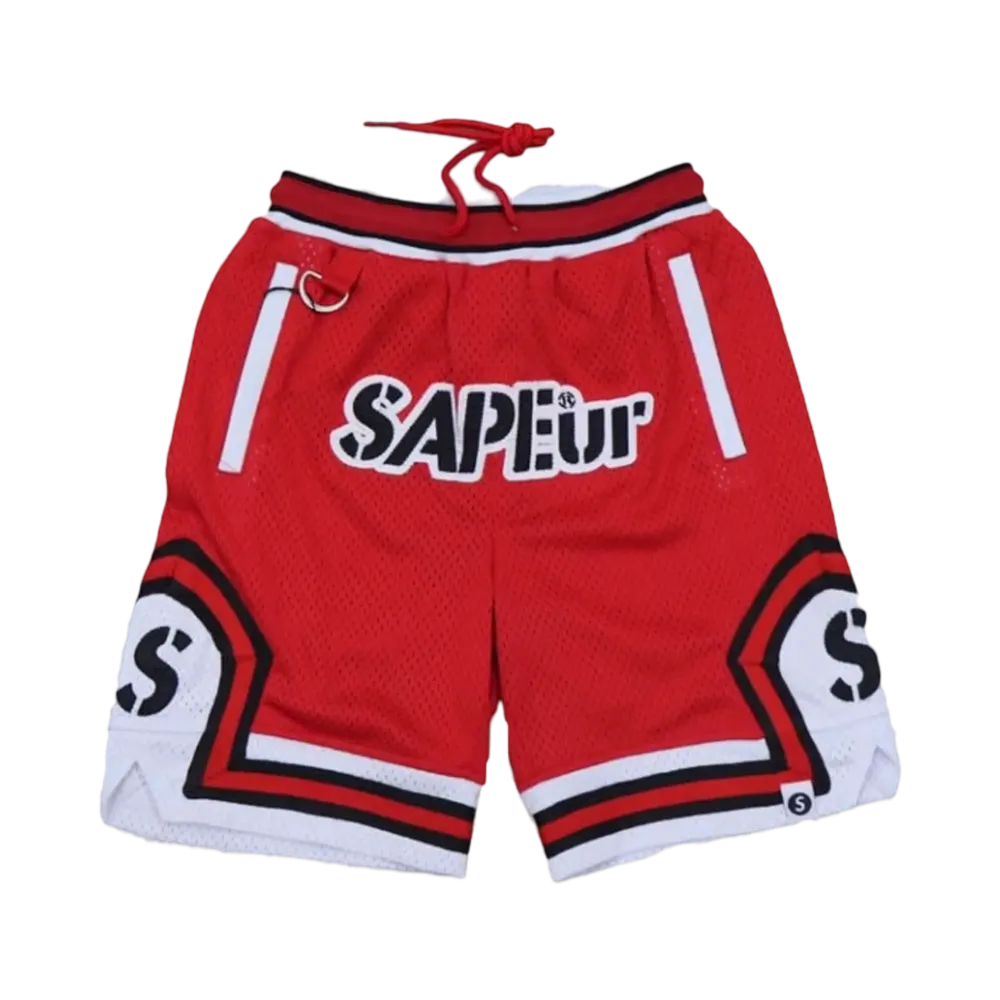 SAPEur Basket Shorts Kids "Red"
