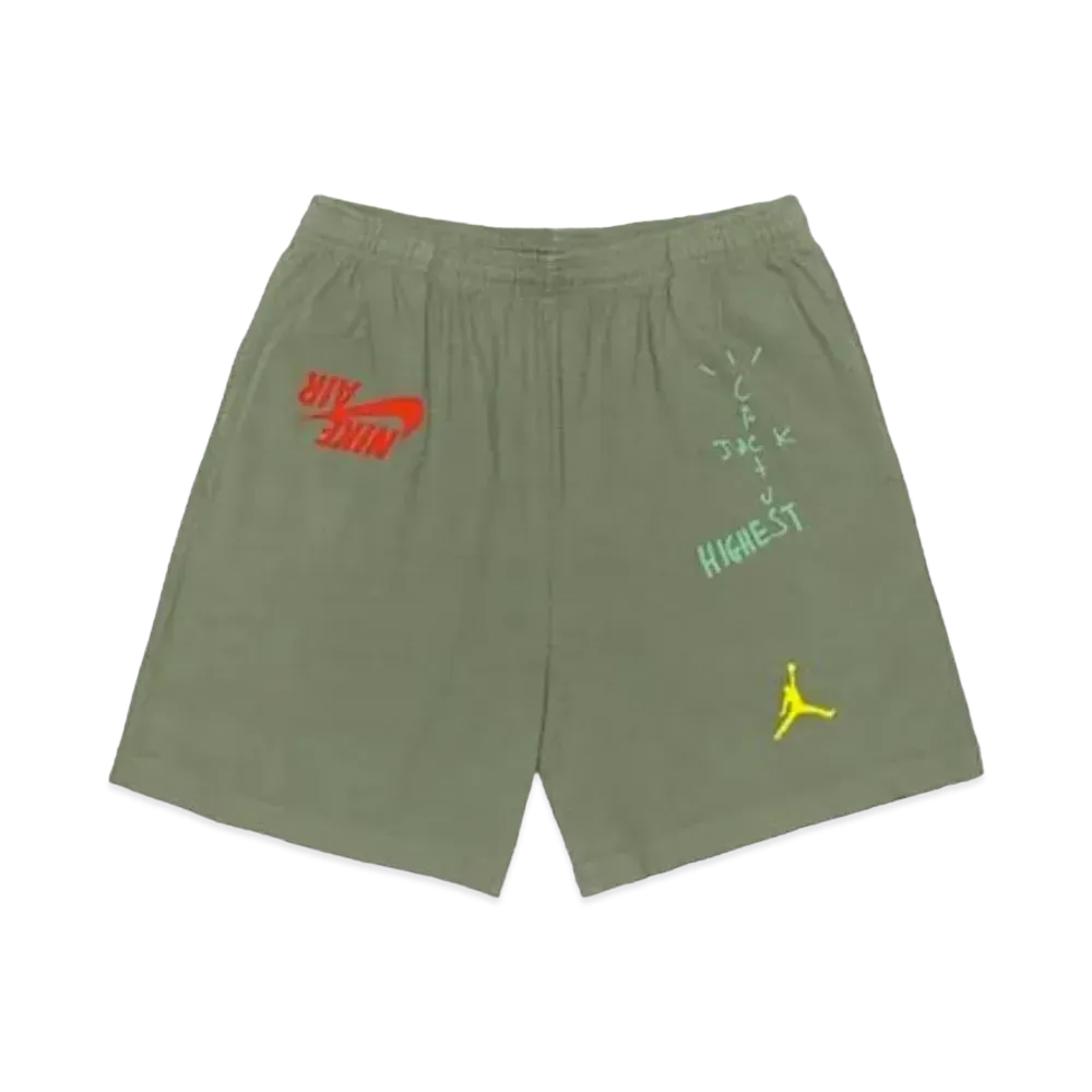 Air Jordan x Travis Cactus Jack Highest Sweatshort "Olive"
