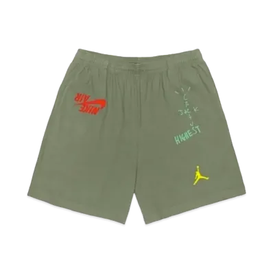 Air Jordan x Travis Cactus Jack Highest Sweatshort "Olive"