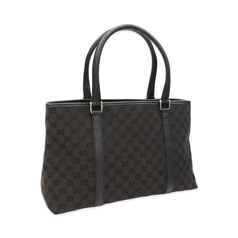 GUCCI GG Canvas Tote Bag "Brown"