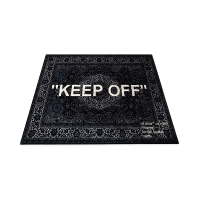 OFF-WHITE / IKEA "KEEP OFF" Rug 133x195 CM "Grey"