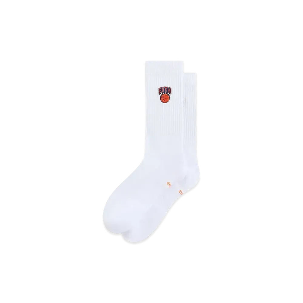 Kith x the New York Knicks Retro Logo Socks "White"