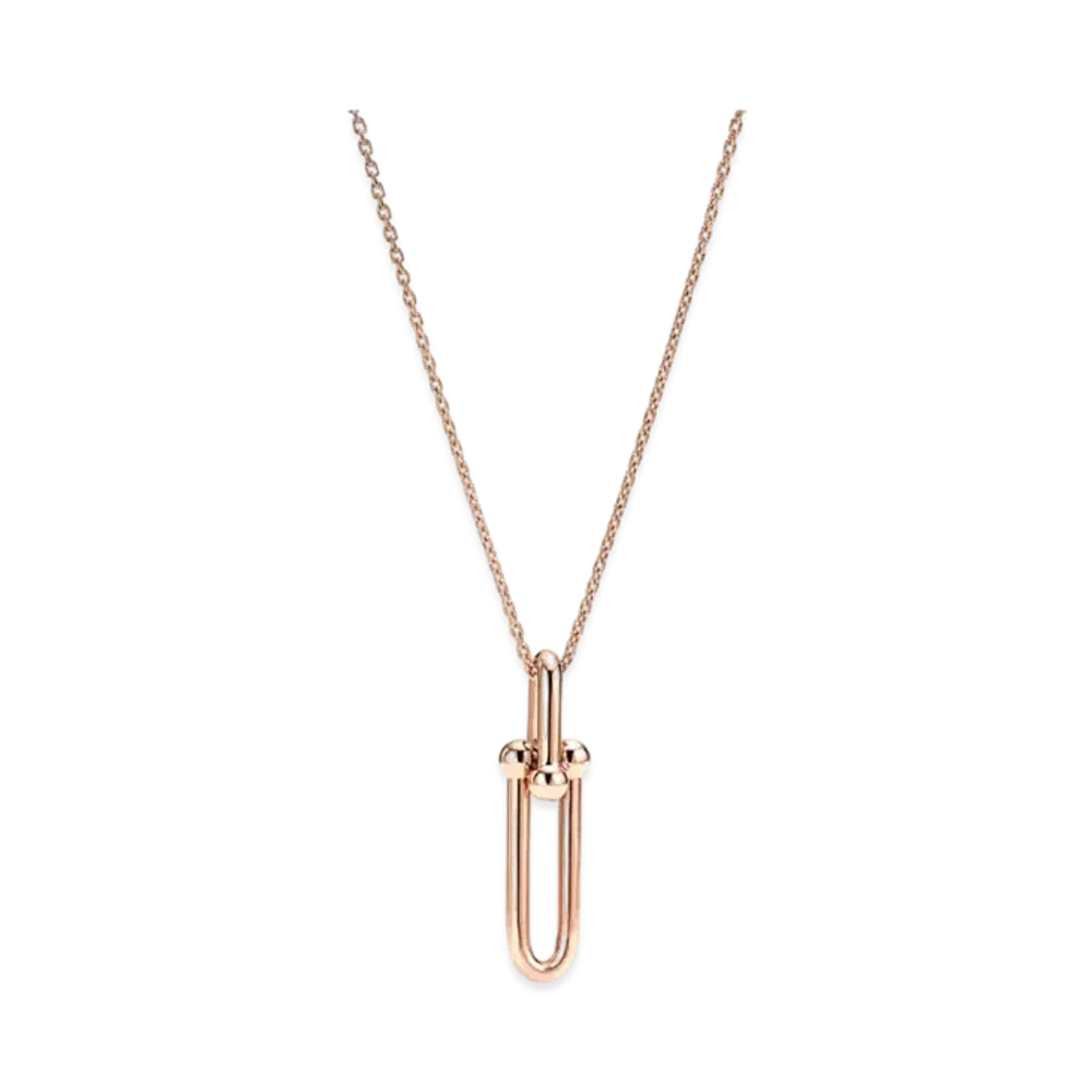 Tiffany & Co. Tiffany HardWear Elongated Link Pendant "Rose Gold"