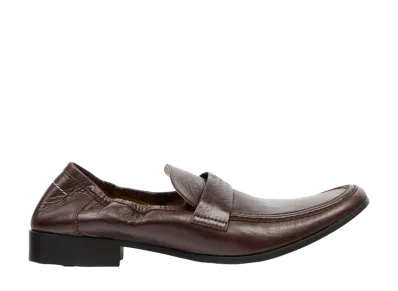 MM6 Maison Margiela Women's Swing Toe Leather Loafers "Brown"