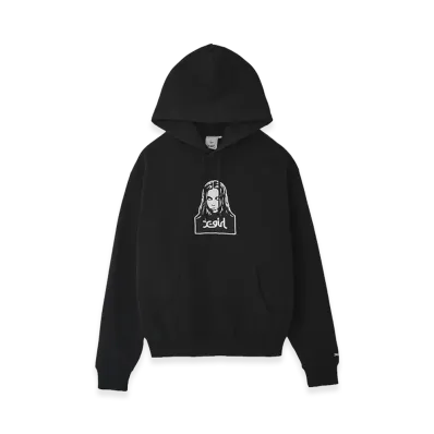 X-Girl Women's Face Patch Sweat Hoodie "Black"