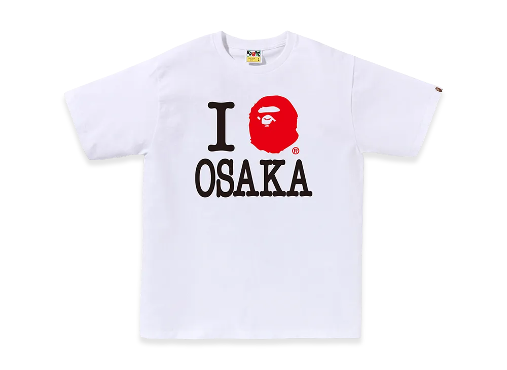 A BATHING APE Osaka Exclusive I Love Bape Osaka Tee "White"