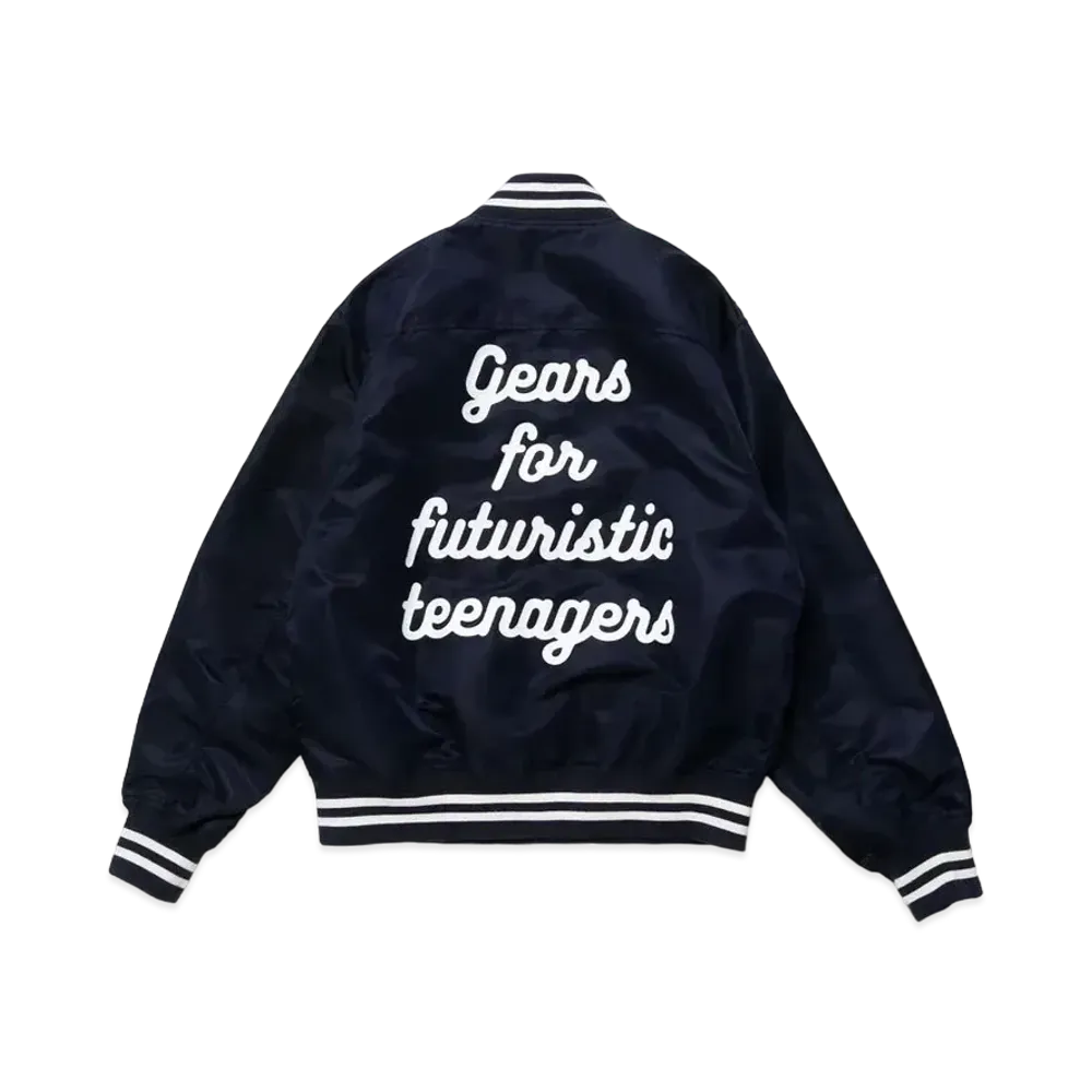 HUMAN MADE NYLON STADIUM JACKET "Navy"
