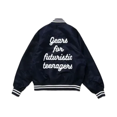 HUMAN MADE NYLON STADIUM JACKET "Navy"