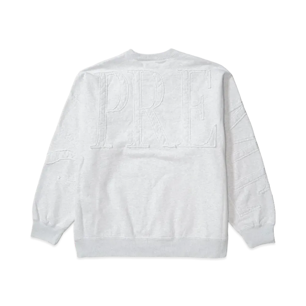 Supreme Tonal Applique Crewneck "Ash Grey"