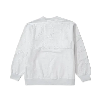 Supreme Tonal Applique Crewneck "Ash Grey"