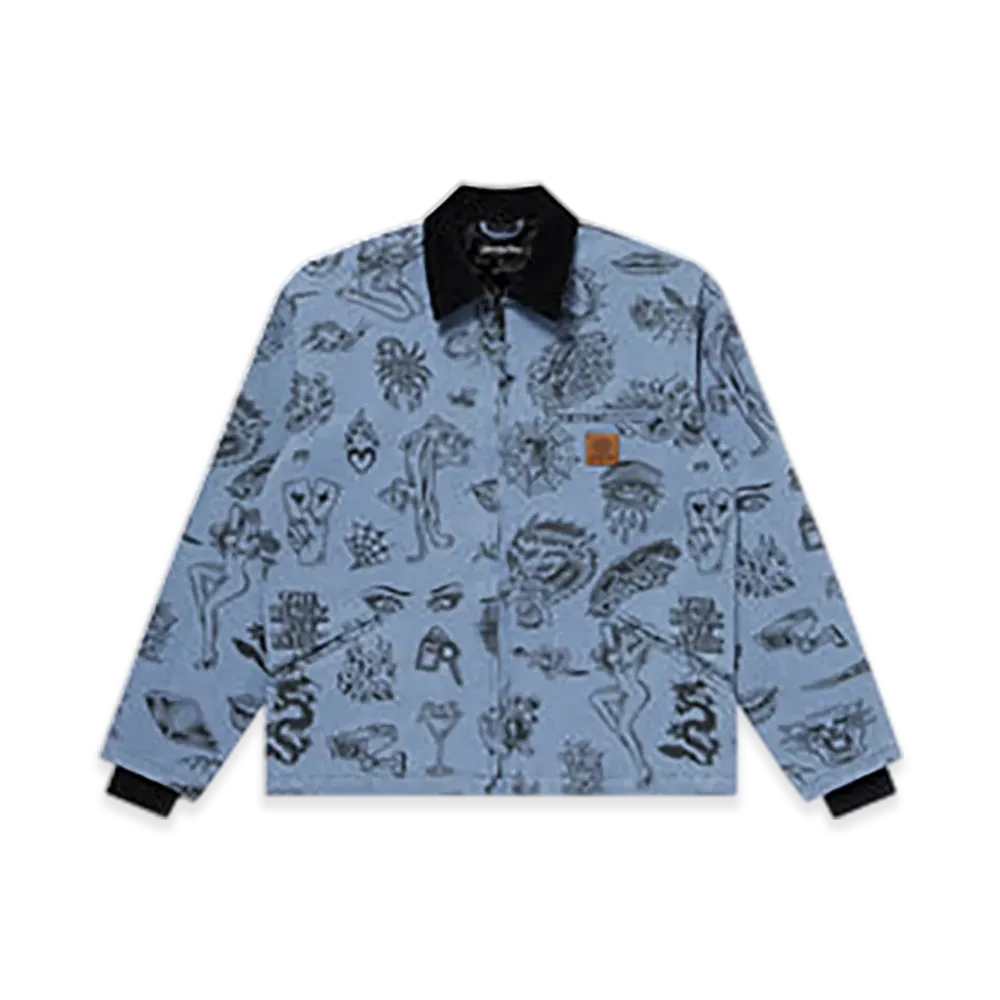 BlackEyePatch UE Tattoo Flash Duck Jacket "Light Blue"
