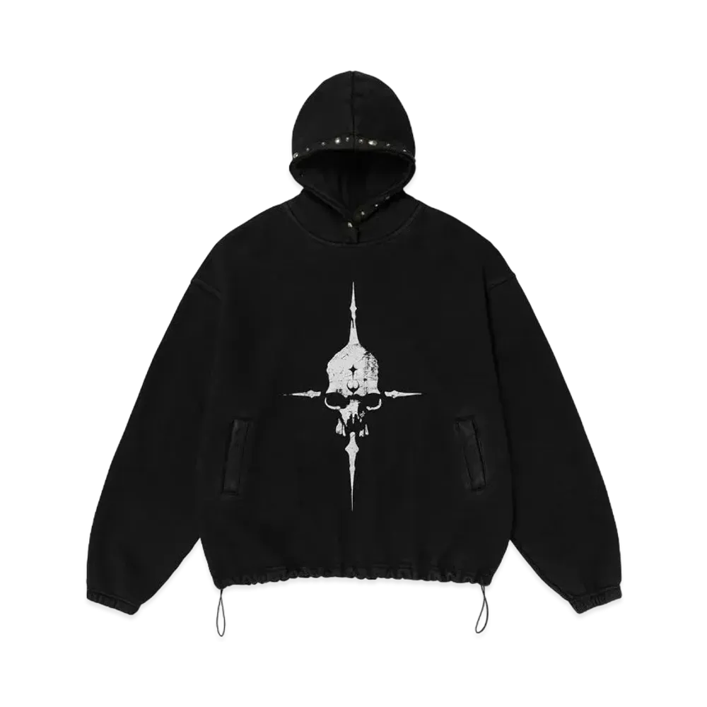 THUG CLUB Peace Stud Hoodie "Black"