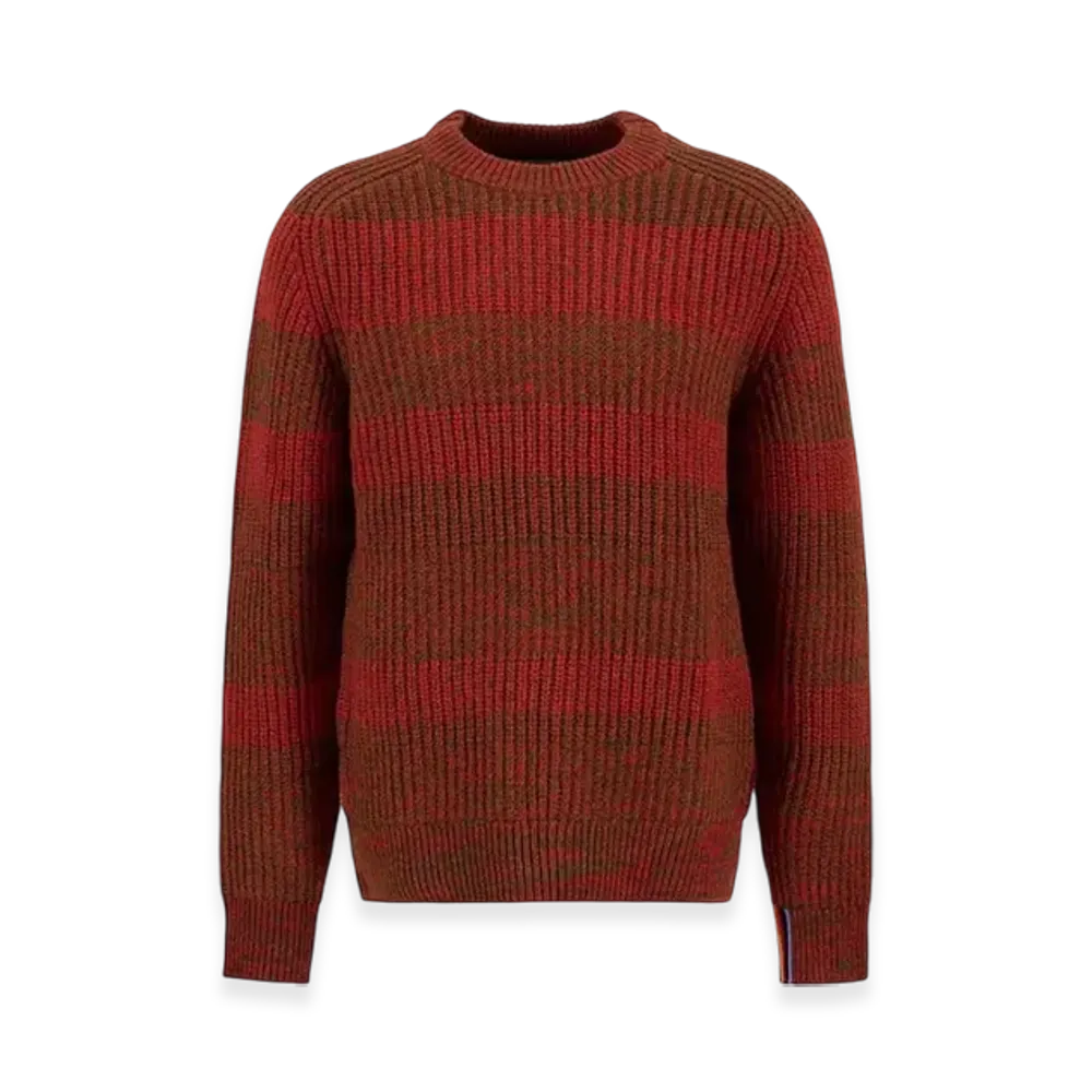 Barbour x Paul Smith Saddle Crew Neck Knit "Red"