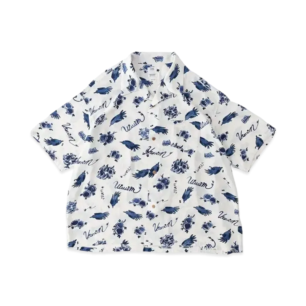 visvim Wallis Shirt S/S Sunnybird "Navy"