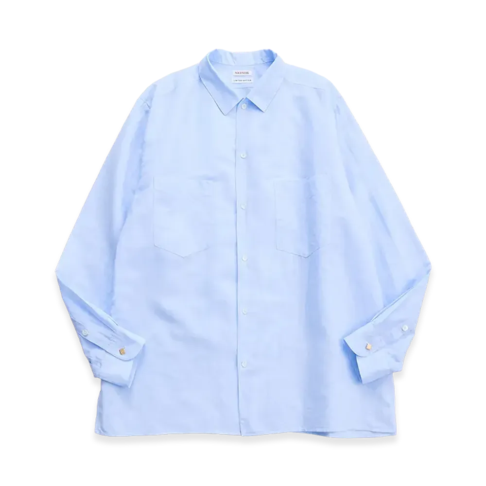 NICENESS Romeo Dead Stock Light Blue Pattern Dress Shirt "Plain"