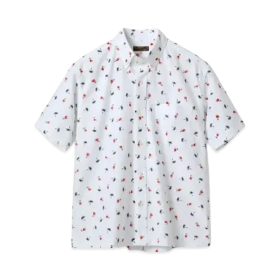 SUN SURF Cotton Oxford B.D. Shirt Hula Dancer "White"