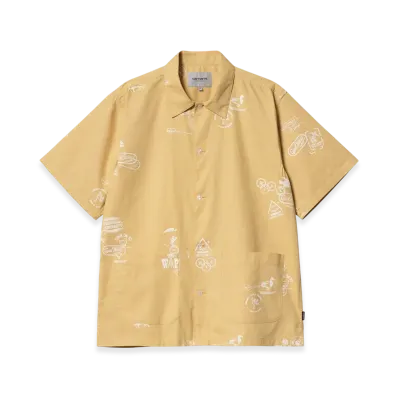 Carhartt WIP S/S Stamp Shirt "Stamp Print Bourbon"