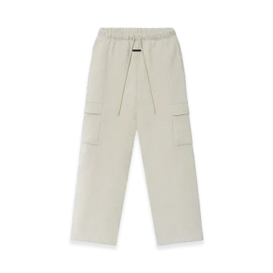 FEAR OF GOD ESSENTIALS Women's Fleece Cargo Relaxed Sweatpant "Vanilla Heather"