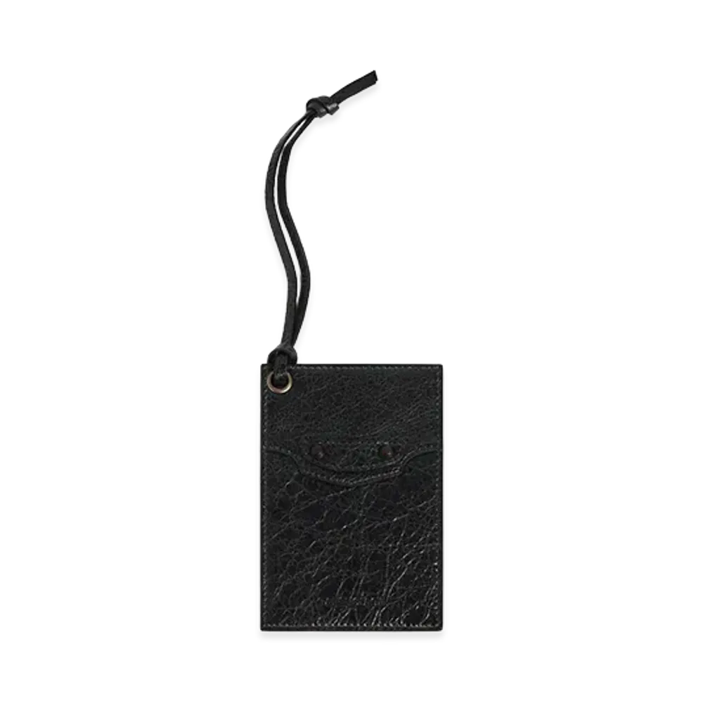 BALENCIAGA Le City Charm/Keyring Card Holder "Black"
