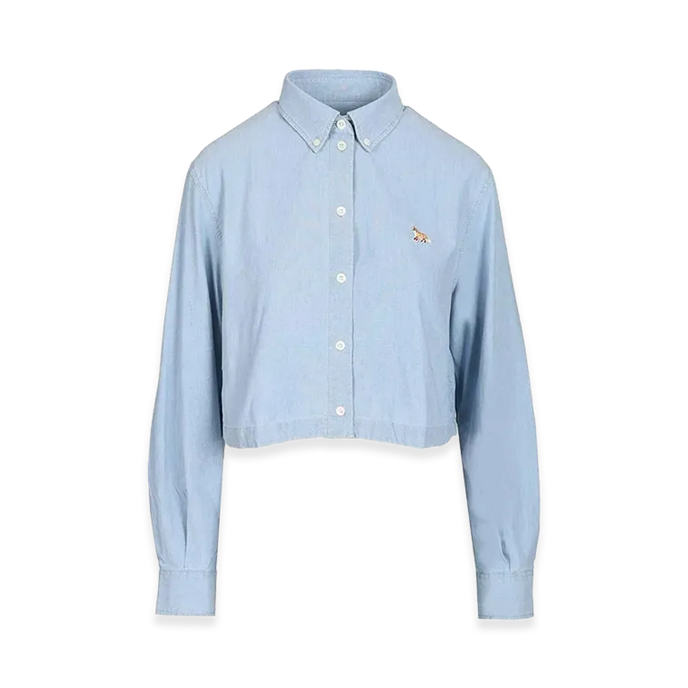 Maison Kitsune Women's Shirts "Light Blue"