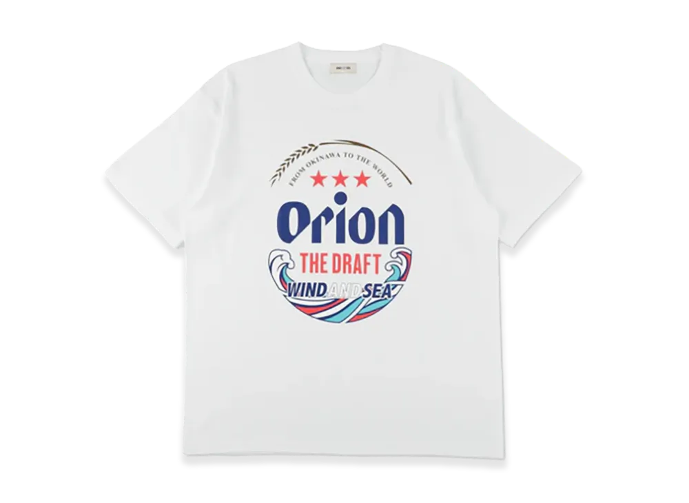 WIND AND SEA x ORION BEER Label S/S Tee "White"