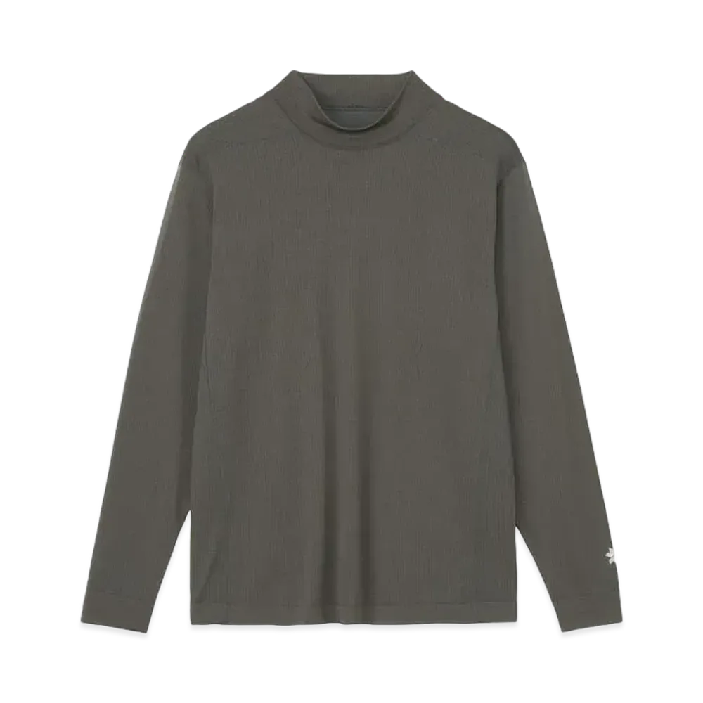 Goldwin Convexity Comfort Mockneck Long Sleeve T-Shirt (Unisex) "Deep Charcoal"