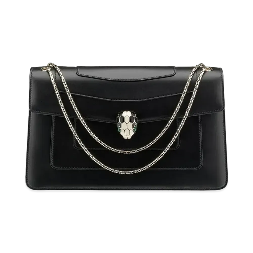 BVLGARI Serpenti Forever Shoulder Bag "Black"