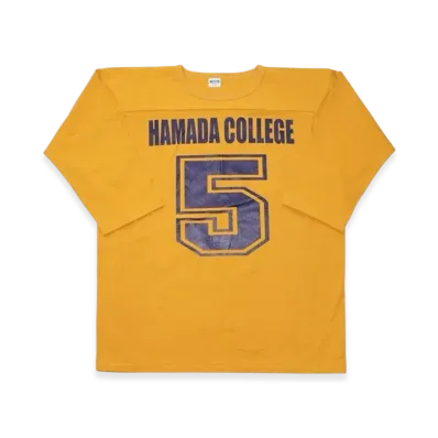 SAPEur x MASATOSHI HAMADA vol.9 Hamada College Football 3/4 Sleeve Tee "Mustard"