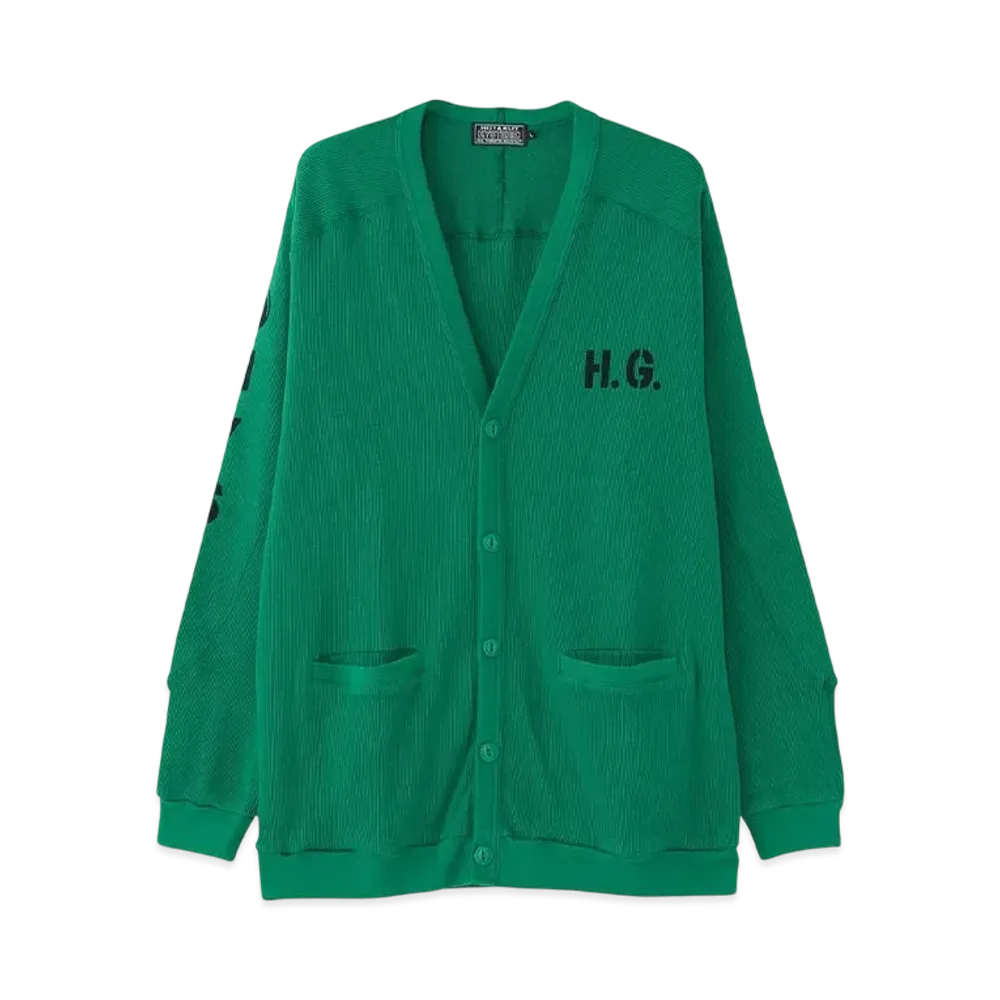 HYSTERIC GLAMOUR Hysteric Stencil Cardigan "Green"