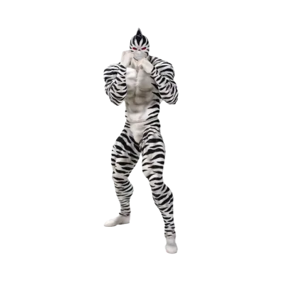 CCP "CCP Muscular Collection" -Kinnikuman Series- CMC No.Ex Kinnikuman Zebra 1.0 Special Color (With Doll Stand)
