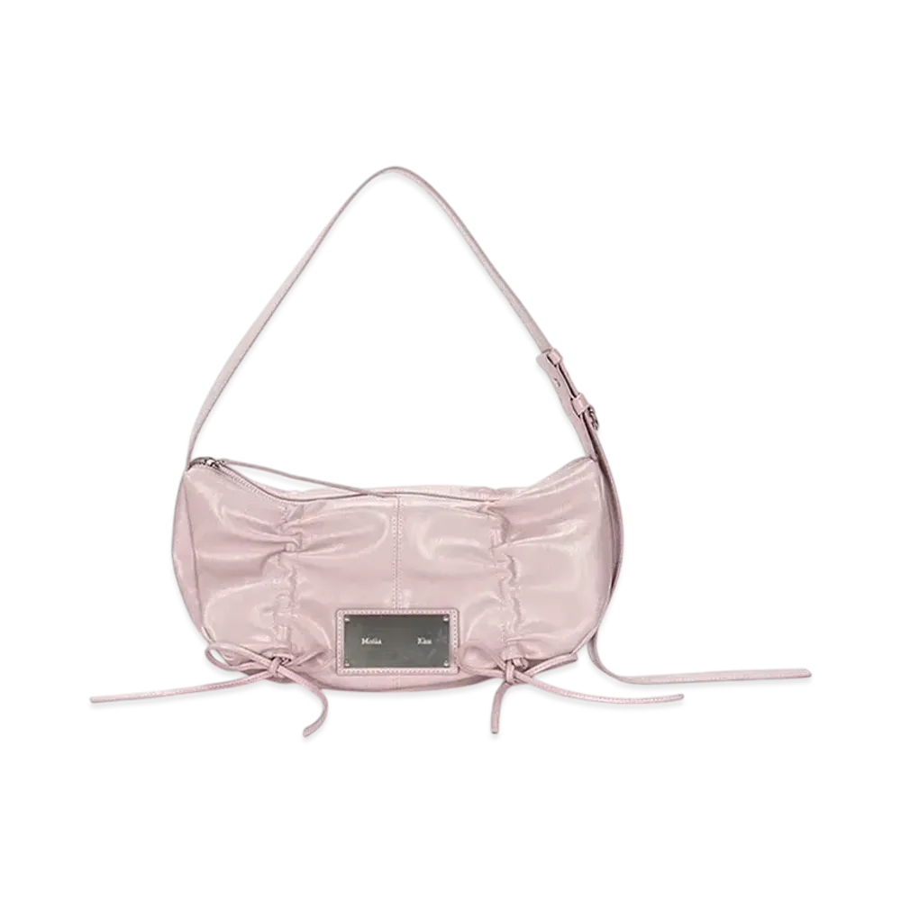 Matin Kim Half Shirring Ribbon Round Bag "Pink"