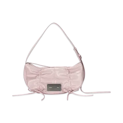 Matin Kim Half Shirring Ribbon Round Bag "Pink"
