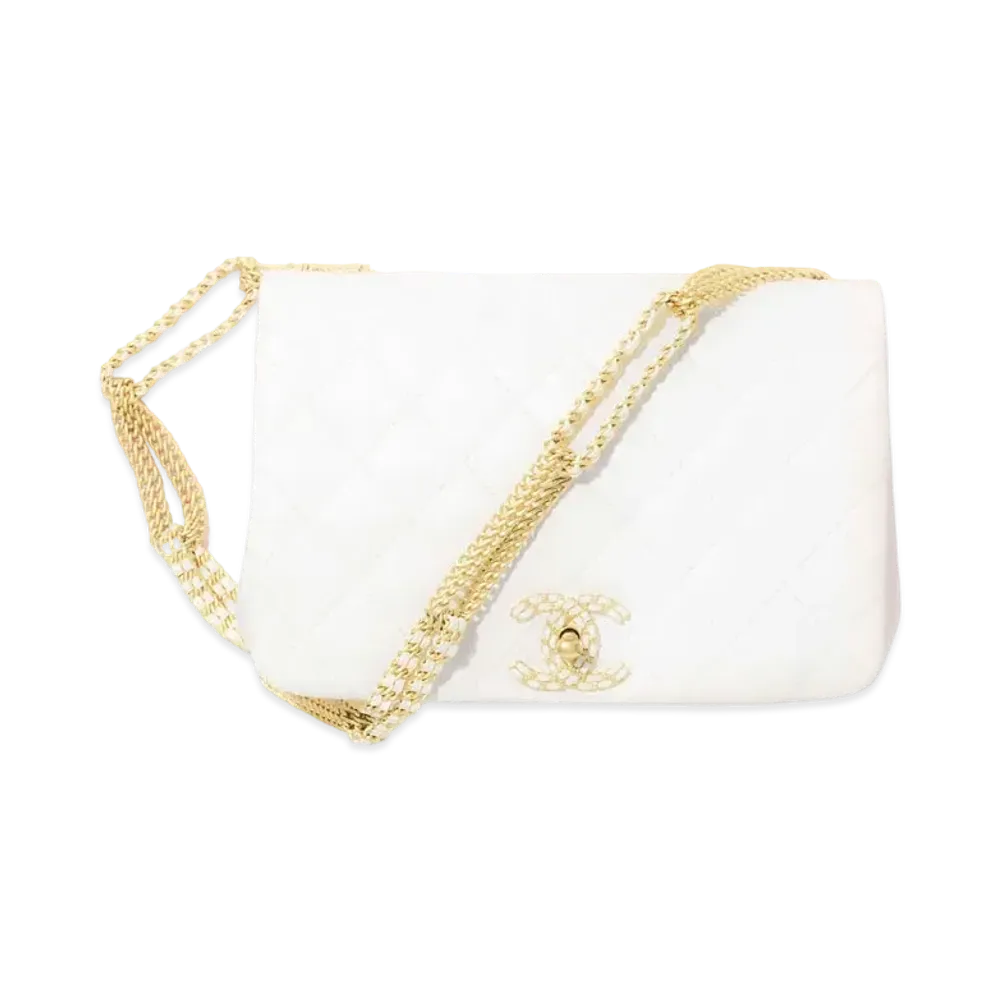 CHANEL Flap Bag Lambskin "White"