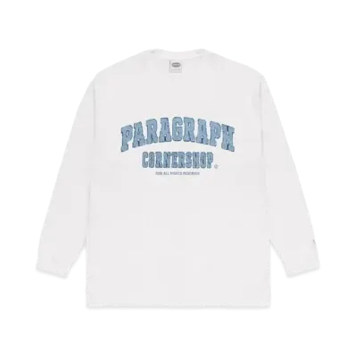 Paragraph Destroyed Patch L/S "White"