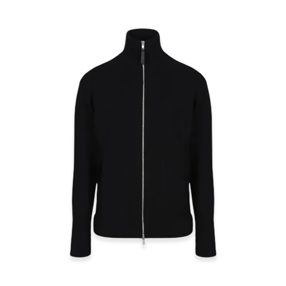 Maison Margiela Knit Zip-Up Cardigan "Black"