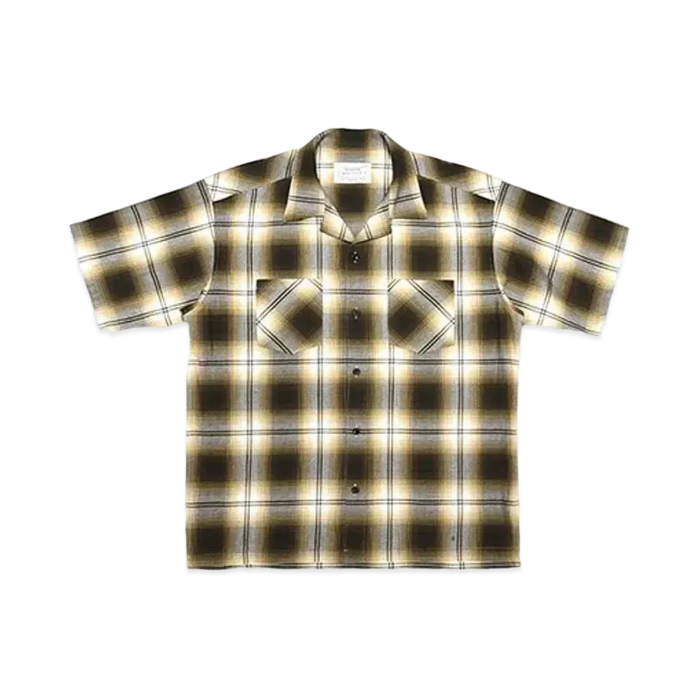 Rafu Box short-sleeve shirt "BROWN"