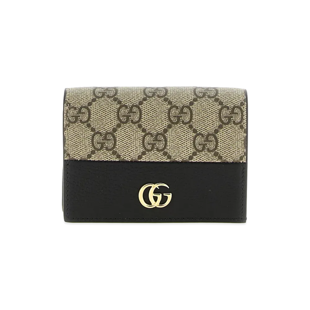 GUCCI Women's GG Marmont Two-Tone Wallet "Black"