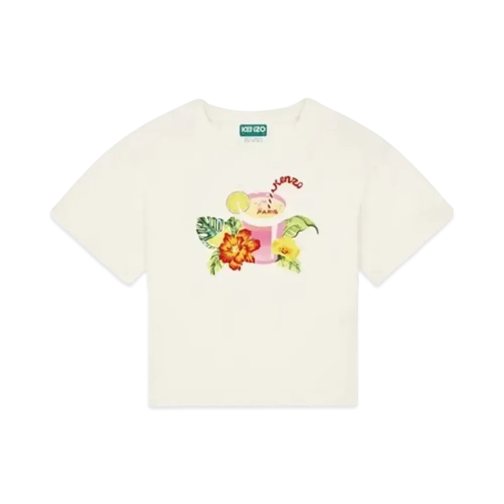 KENZO Short Sleeve T-shirt "Off White"