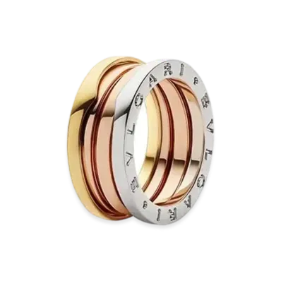 BVLGARI B.Zero 1 Ring "Pink Gold/White Gold/Yellow Gold"