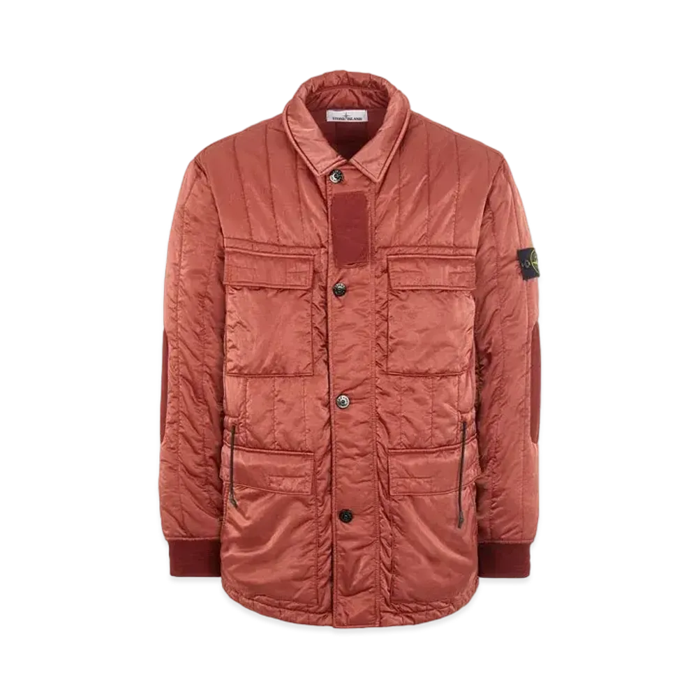 Stone Island 43521 NYLON RASO QUILTED-TC "Brick Red"