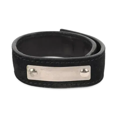 Dior DiorHomme Logo Plate Bracelet "Silver"