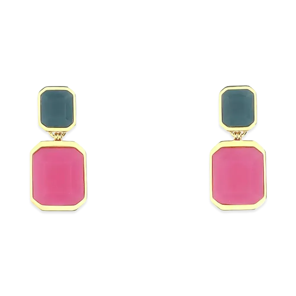 Saint Laurent Women's EN Metal Earrings "Gold"
