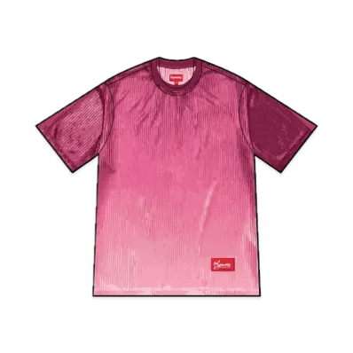 Supreme Gradient Mesh Stripe Jersey "Magenta"
