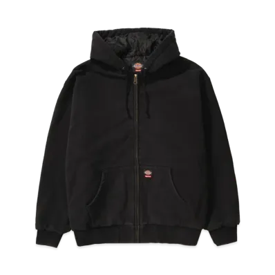Supreme x Dickies Quilted Lined Zip Up Hooded Sweatshirt "Black"