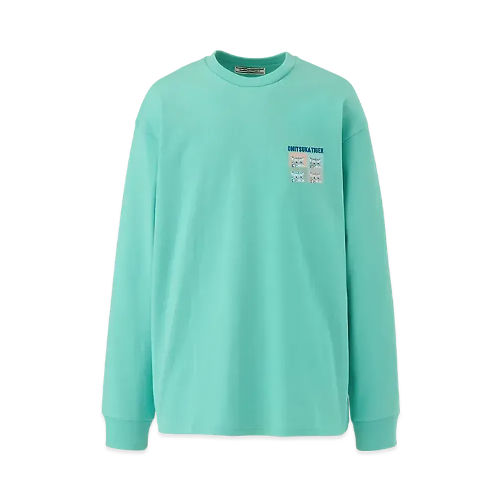 Onitsuka Tiger Long Sleeved Tee "BlueGreen"