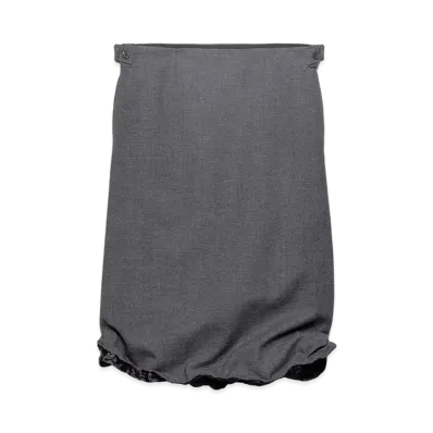 PRADA Shaped Wool Skirt "Anthracite Grey"