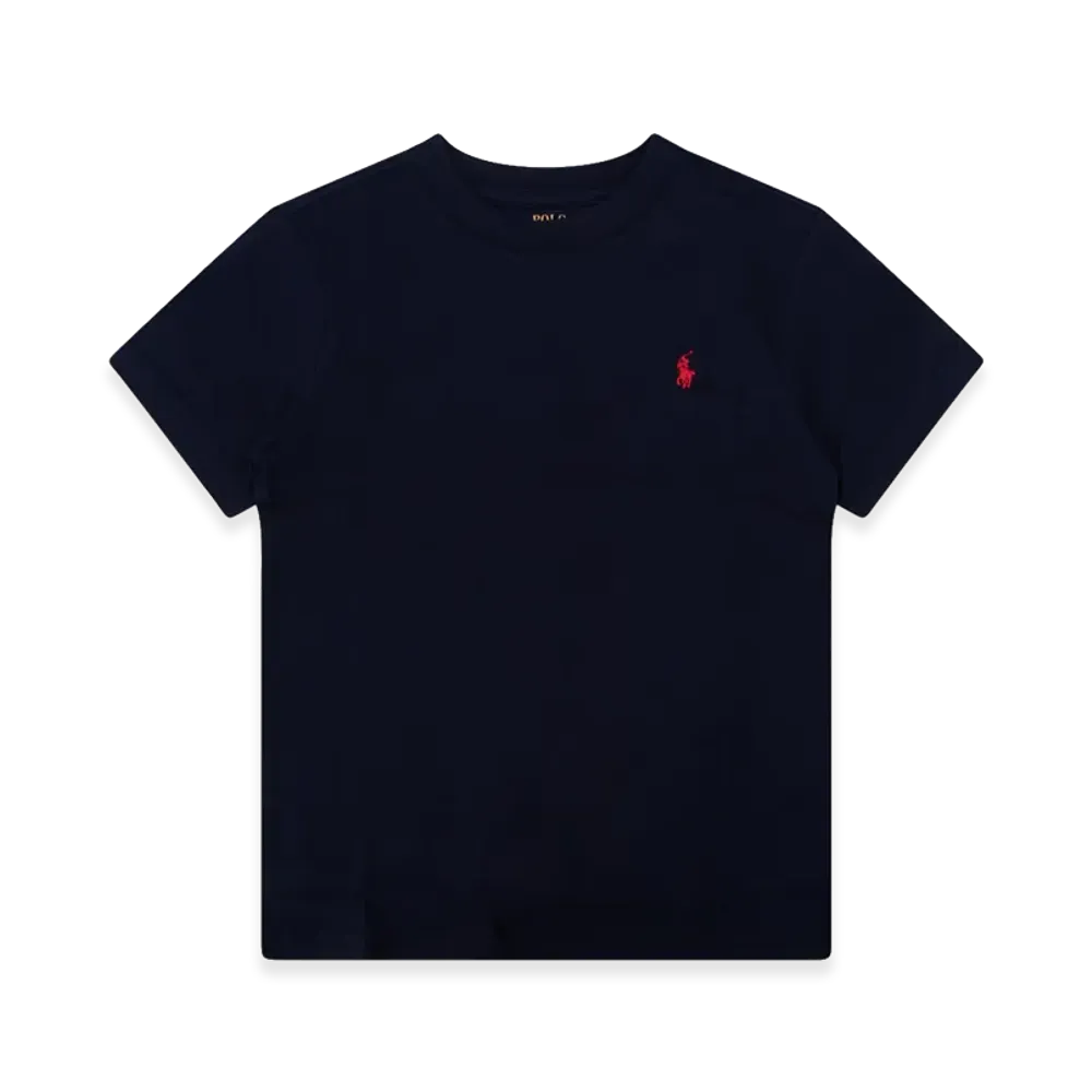 Polo Ralph Lauren Kids Cotton Jersey Crewneck T-Shirt "Navy"