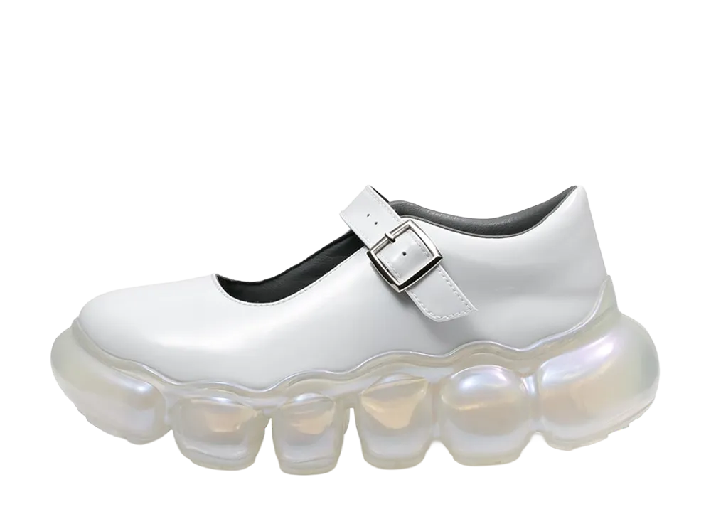 grounds Women's JEWELRY PEBBLE "White Enamel/Clear Aurora"