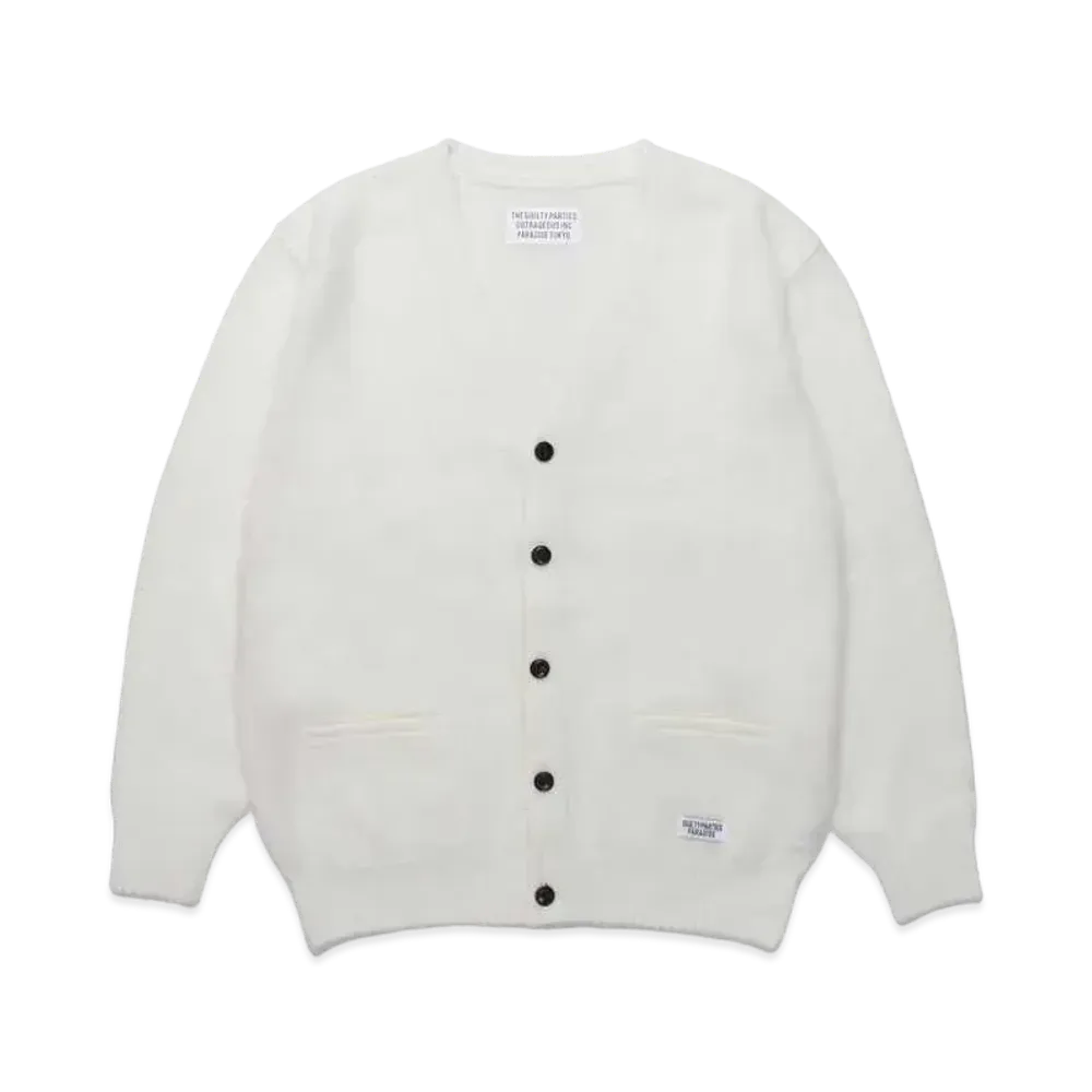 WACKO MARIA Mohair Knit Cardigan "White"